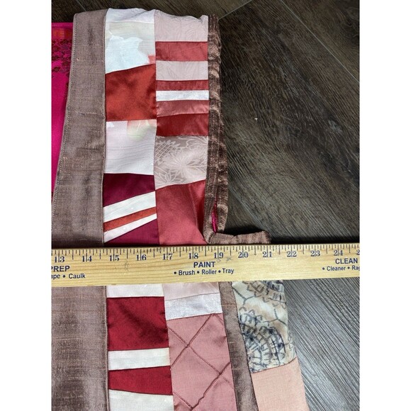 Sew Sister Handmade Silk Patchwork Sleeveless Reversible Duster Kimono Womens OS - Picture 5 of 5